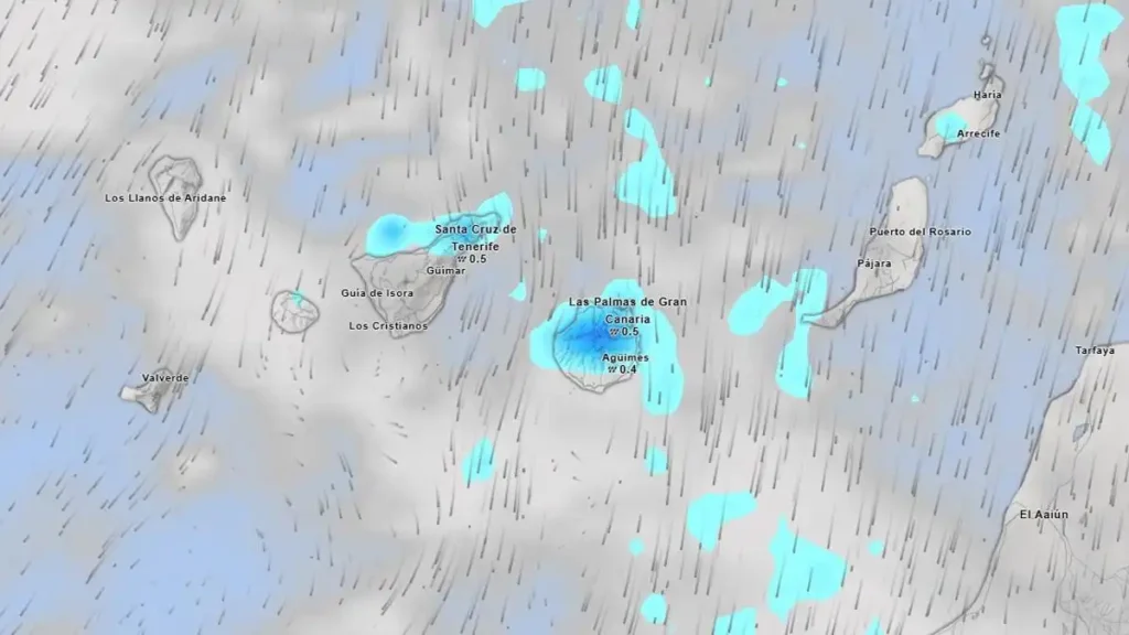 Condiciones Meteorológicas en Canarias: Un Martes de Lluvias y Viento