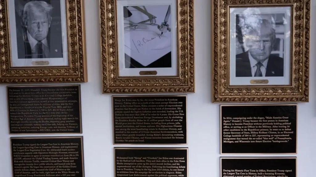La Casa Blanca reescribe la historia presidencial con el nuevo Paseo de la Fama