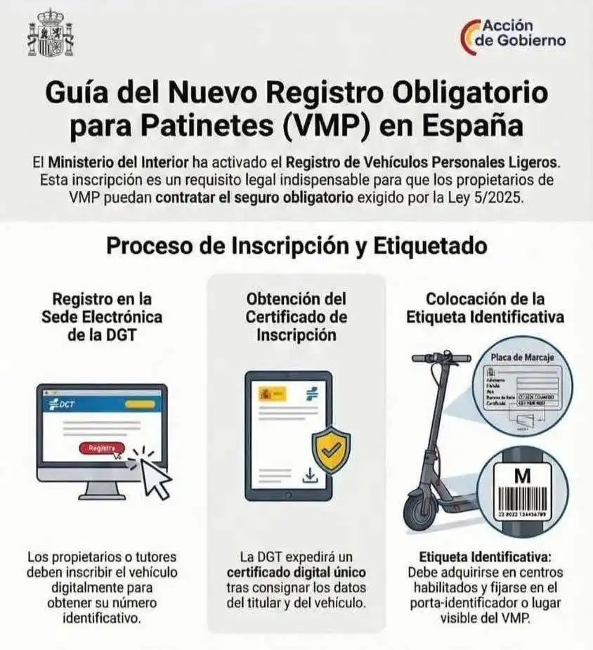 Nuevas Normativas para Patinetes Eléctricos: Registro y Seguro Obligatorio