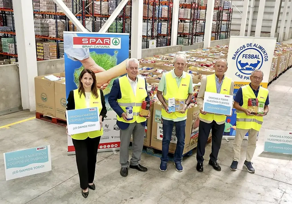 Donación SPAR Gran Canaria 2026: 21,9 toneladas al Banco de Alimentos